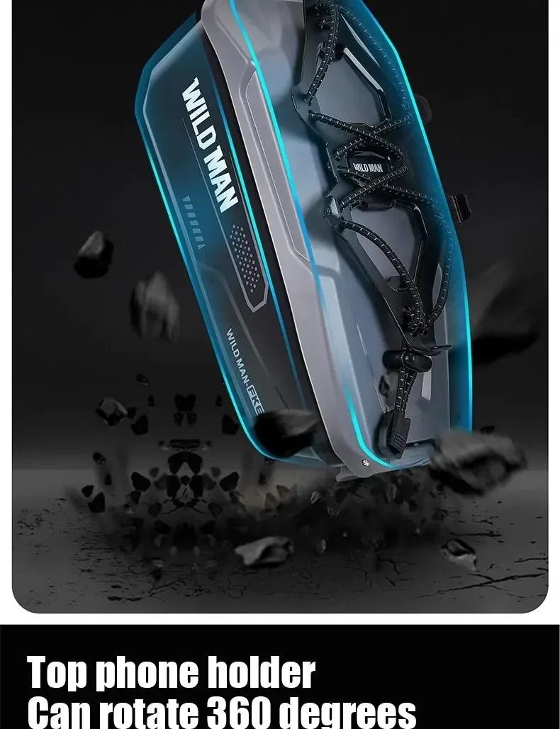 WILDMAN Top Tube Hardcase Bag + Phone Holder | Shockproof