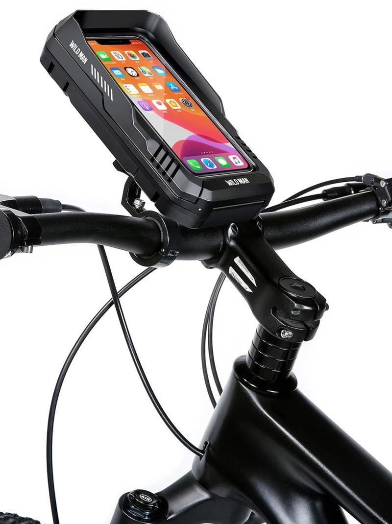 WILDMAN Top tube bag/ Bicycle Phone Mount / Hardcase + Touch Screen
