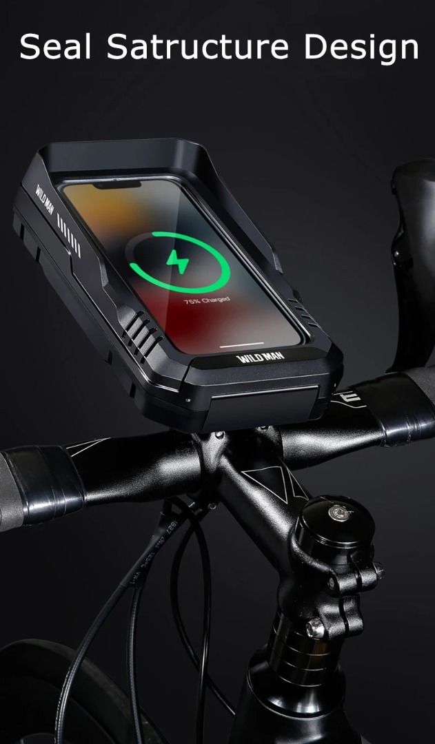 WILDMAN Top tube bag/ Bicycle Phone Mount / Hardcase + Touch Screen