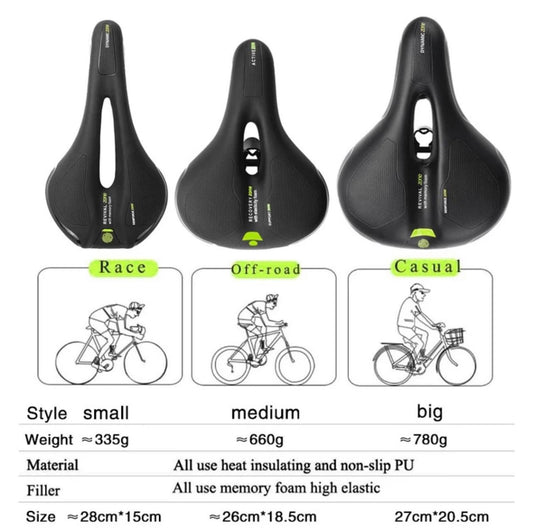 (No Logo) Ultraligth MTB VVT Saddle Mountain Road Bike Hollow Saddle Seat