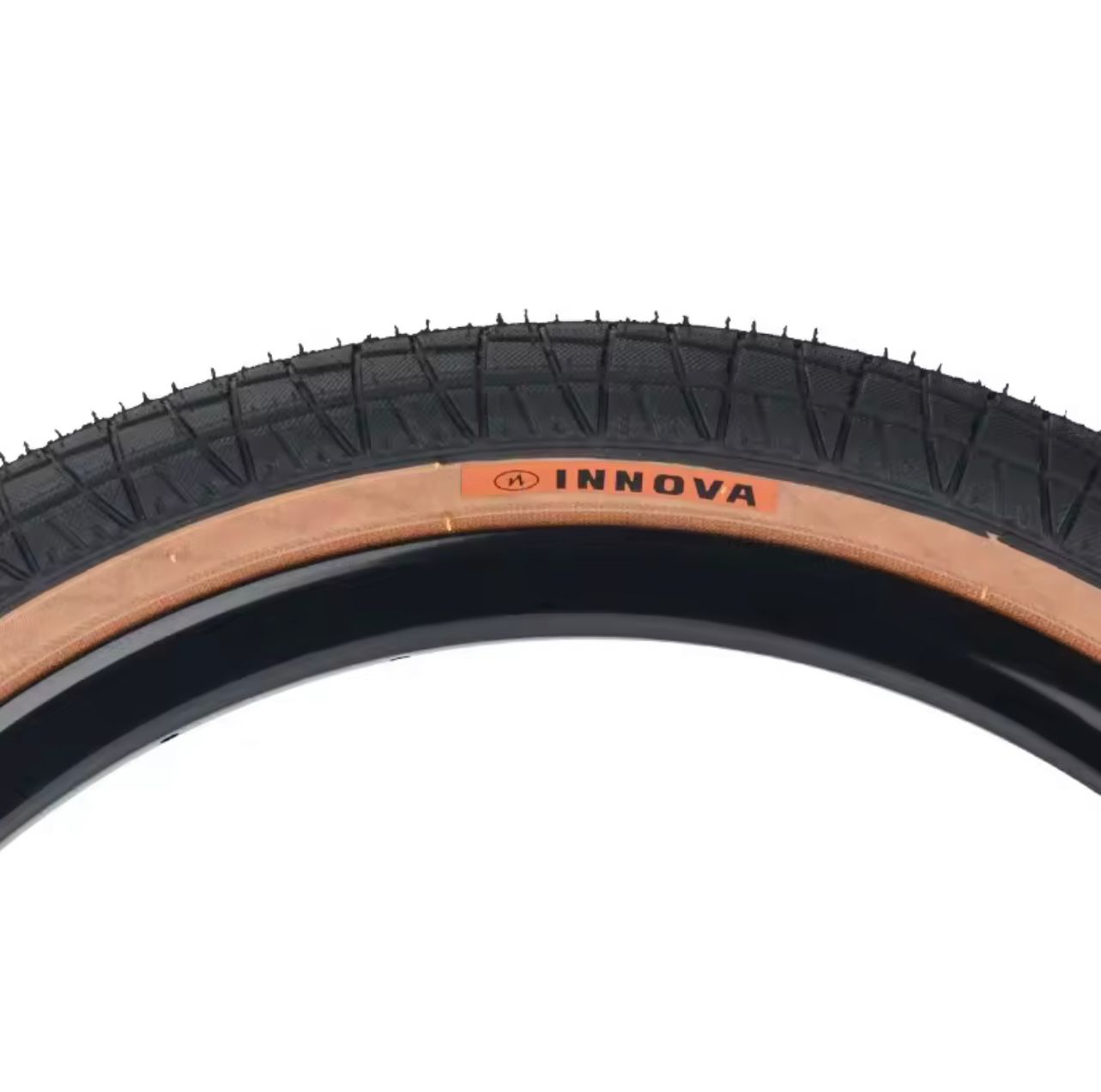 INNOVA 20 Inch Bicycle Tire 20X2.0 50-406 Retro Brown Edge Folding Bike Tire Big For P8 Bicycle Part IA-2128