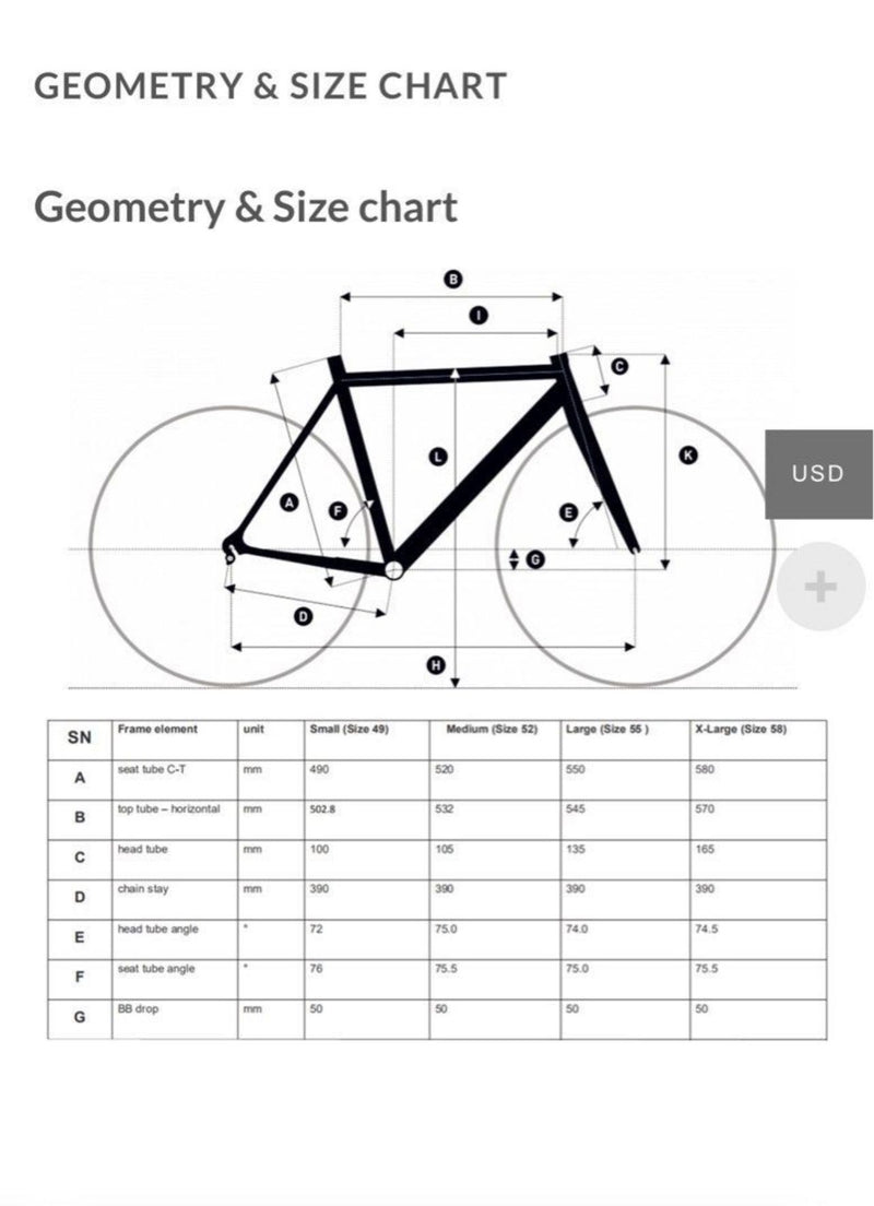 TSUNAMI SNM100 Fixie Bike | Frame Set