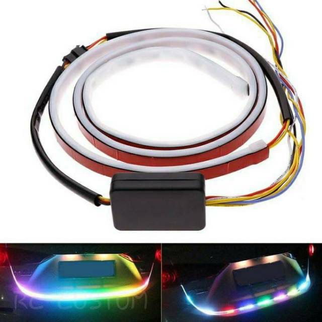 Multi-color Car Trunk Led Wire Set - Led Trunk Running 7 Color Long 120cm Integrated 6 Waterproof Modes DC 12v