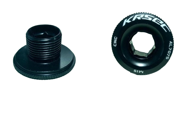 KRSEC MTB Bike M15 M18 M20 Cranks Screw CNC 7075 Aluminum Alloy Crankset Cover Cycling Parts For Crank Bolt Cap