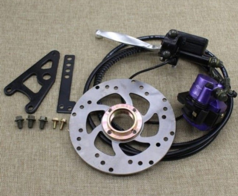 Electric Motorcycle hydraulic Drum brake upgrade to disc brake + ABS pump