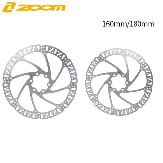 ZOOM Mountain Bike 160/180mm 6-Bolt Rotor EIEIO Stainless Steel Hydraulic Disc Brake Rotors BCD 44mm Bicycle Parts 1.85mm