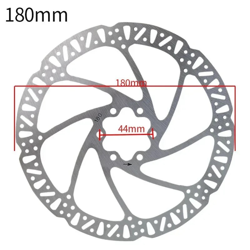 ZOOM Mountain Bike 160/180mm 6-Bolt Rotor EIEIO Stainless Steel Hydraulic Disc Brake Rotors BCD 44mm Bicycle Parts 1.85mm