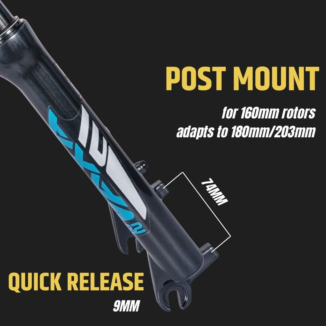 Zoom 879DH 20 x 4.0 Suspension Fork - Coil Spring - for Fat Tire BikeEBIKE