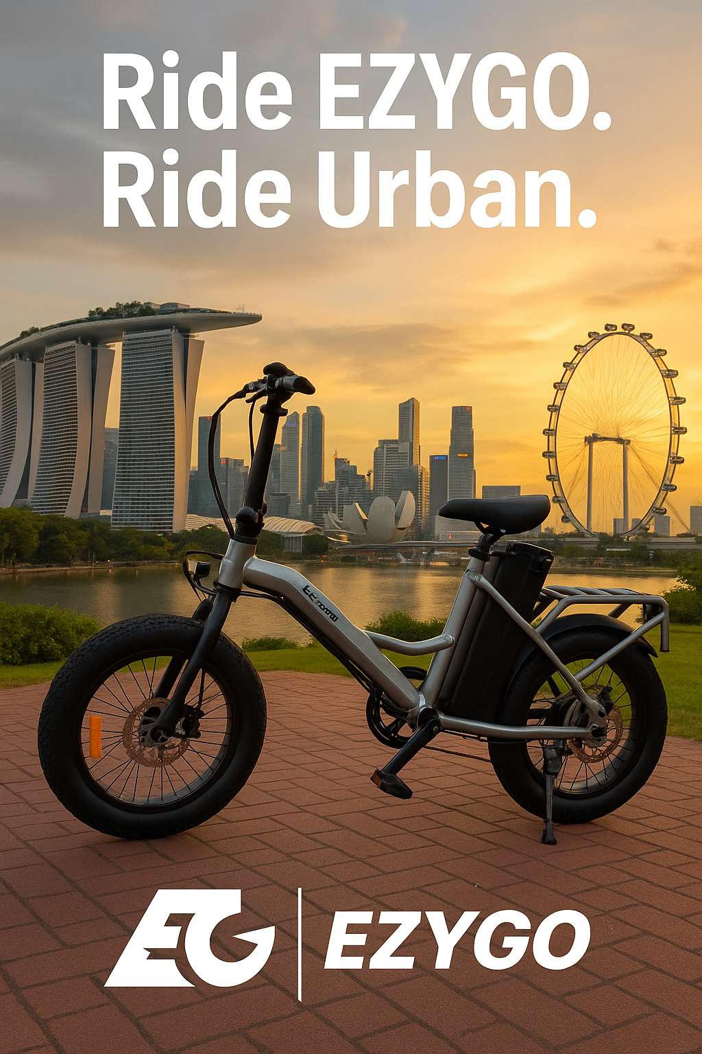 EZYGO Urban Flow  Electric Bicycle Ebike | 48V 19.2AH | LTA Approved and EN15194:2017 Certified PAB | LATEST  EBIKE in 2025
