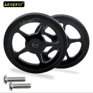Litepro Aluminium Alloy Easy Wheel CNC For Brompton Sealed Bearing