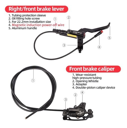 BLOOKE Power Off Hydraulic Disc Brake E-Bike Scooter Brake