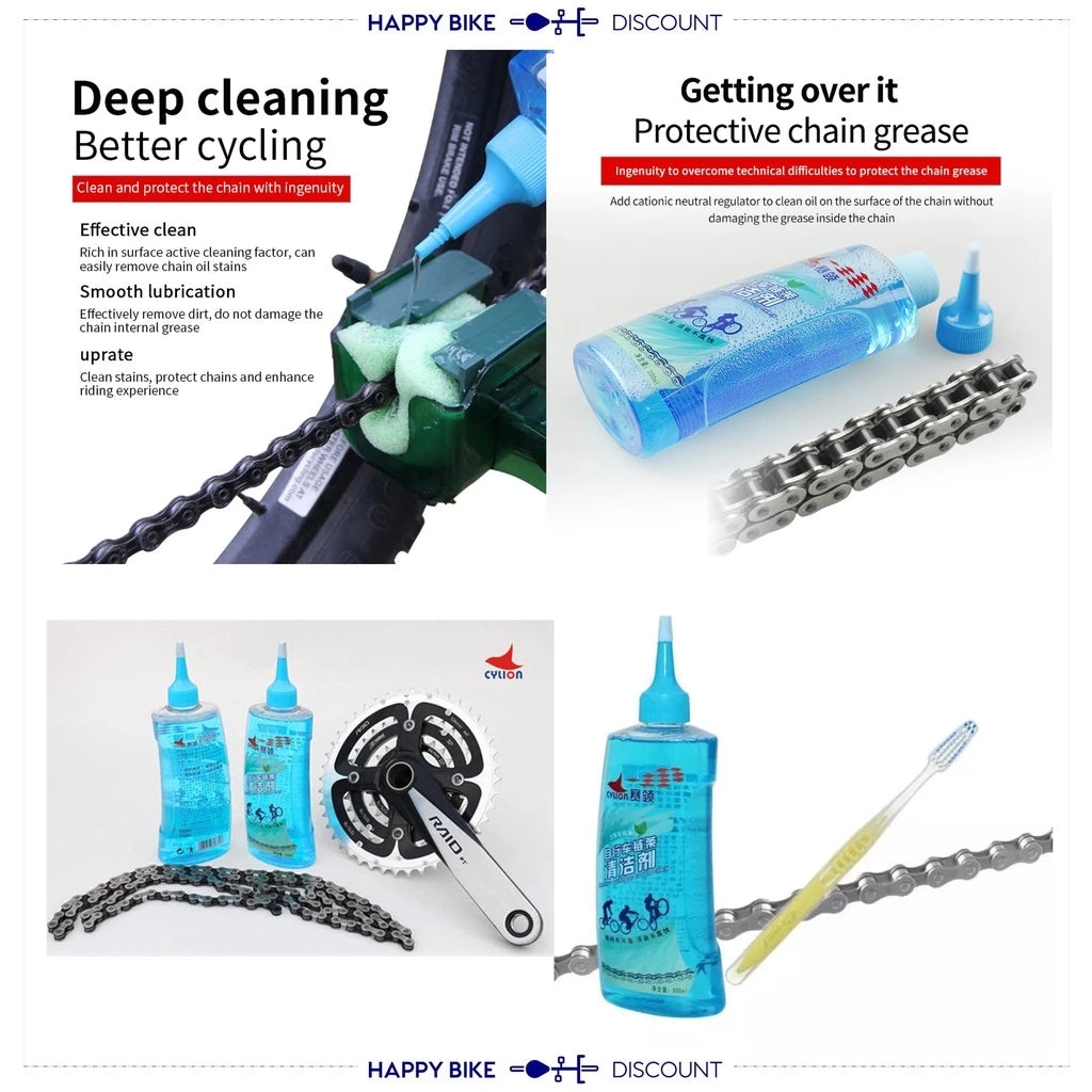 Cylion 300ml Bicycle Chain Cleaner Degreaser Spray for Smooth Gear Shifting
