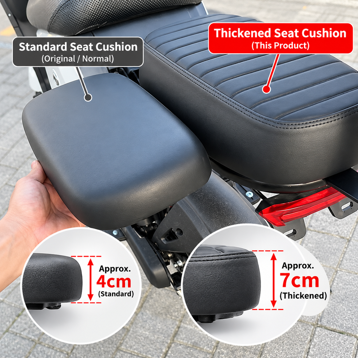Drive Classic V1 / V2 / V3 PAB Rear Seat Cushion