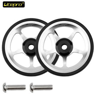 Litepro Aluminium Alloy Easy Wheel CNC For Brompton Sealed Bearing
