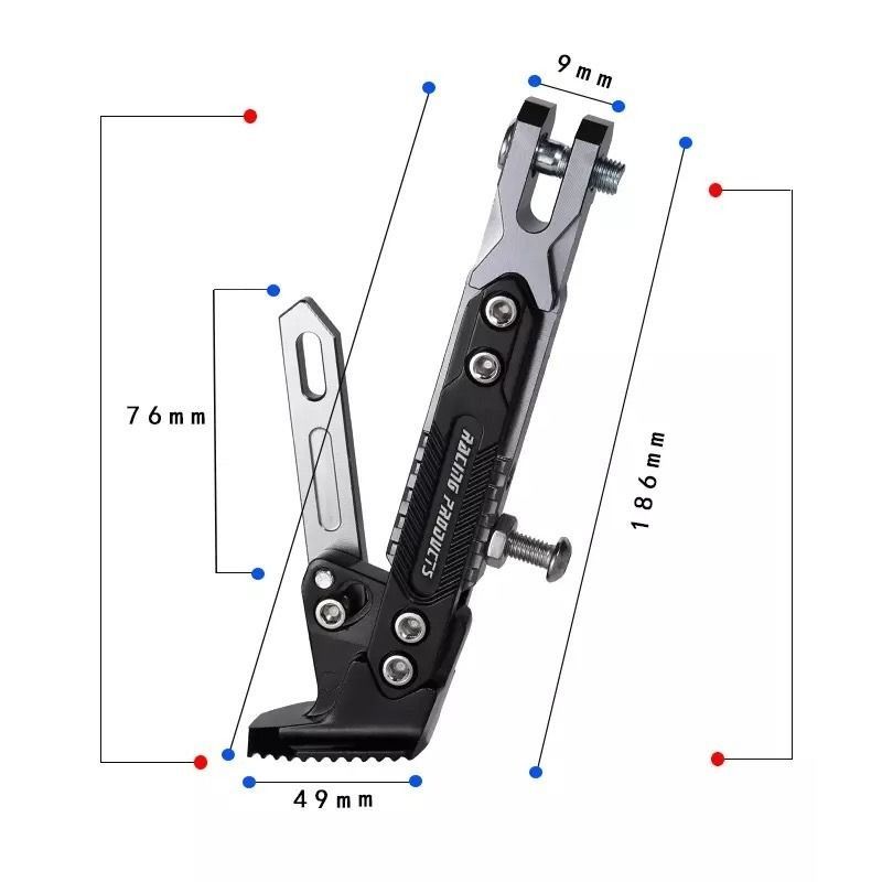 E-Bike Adjustable Kickstand | Durable, Stable, Easy Install