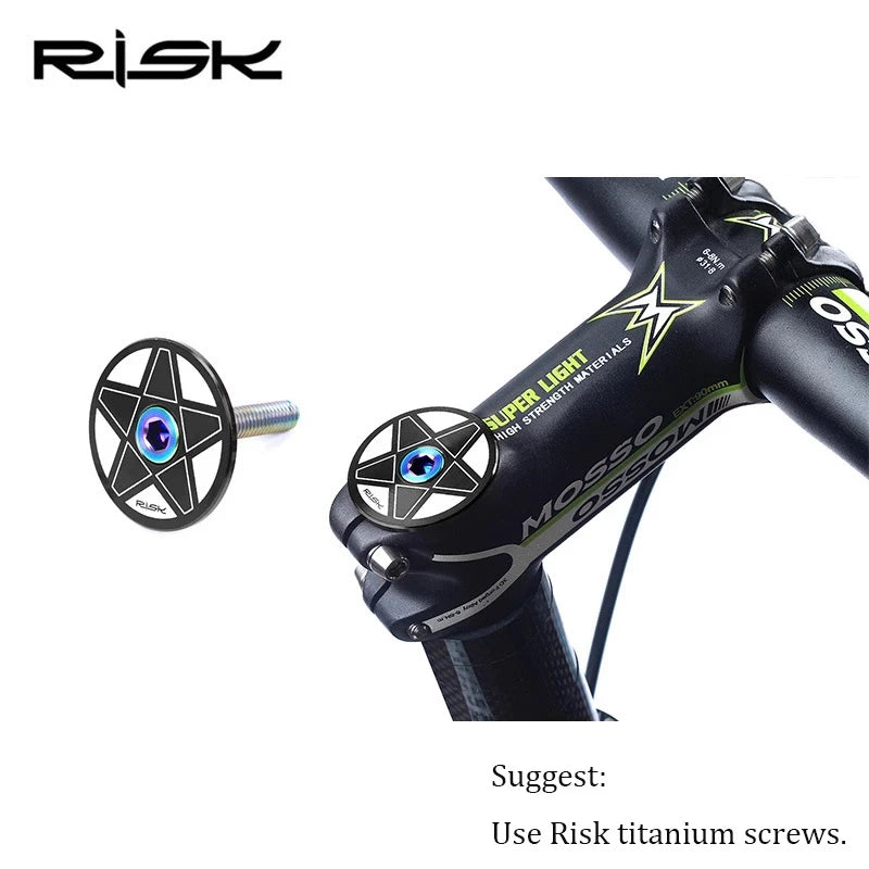 RISK Bike Headset for 28.6/30/39.8/44mm Mountain Bicycle External Headset for Straight or Taper Fork