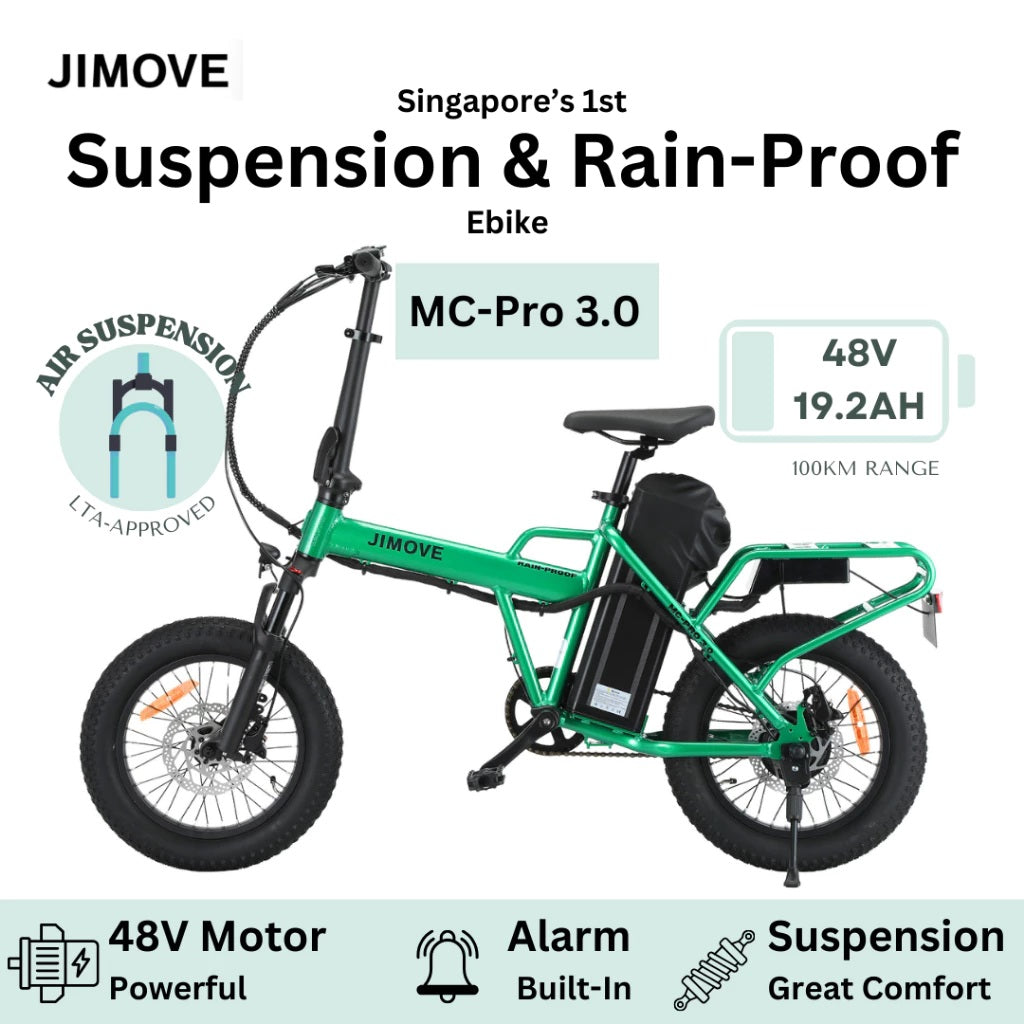JIMOVE MC-Pro 3.0 Rain-Proof Air-Suspension Fat-Tyre Ebike