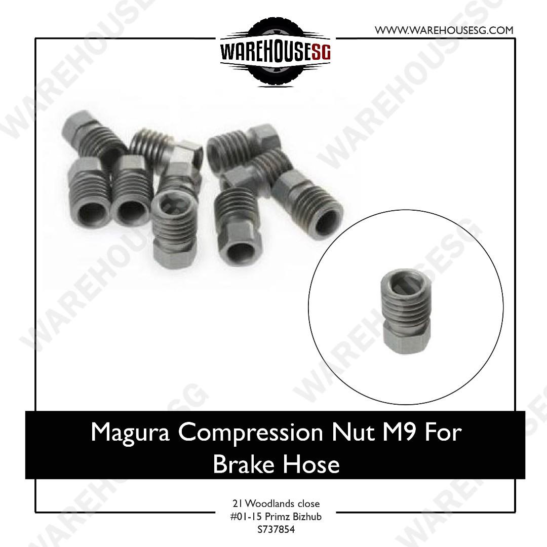 Magura Compression Nut M9 For Brake Hose 1 Piece – Silver