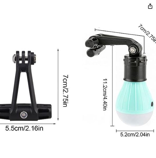 Rear Bike Light - Battery Powered Tent Lamp LED IPX8 Waterproof - Cycling Accessories 3 Lighting Modes Night Riding Safety for Riding Camping Fishing