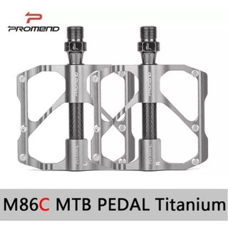 Promend Pedal Carbon Fiber Ultralight PD M86C Bicycle MTB Bike Promend Pedal Oil Slick Rainbow M86