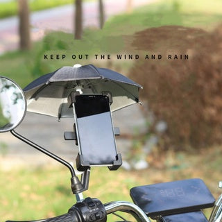 Small umbrella for phone Bicycle Phone Holder Mini Sunshade Umbrella