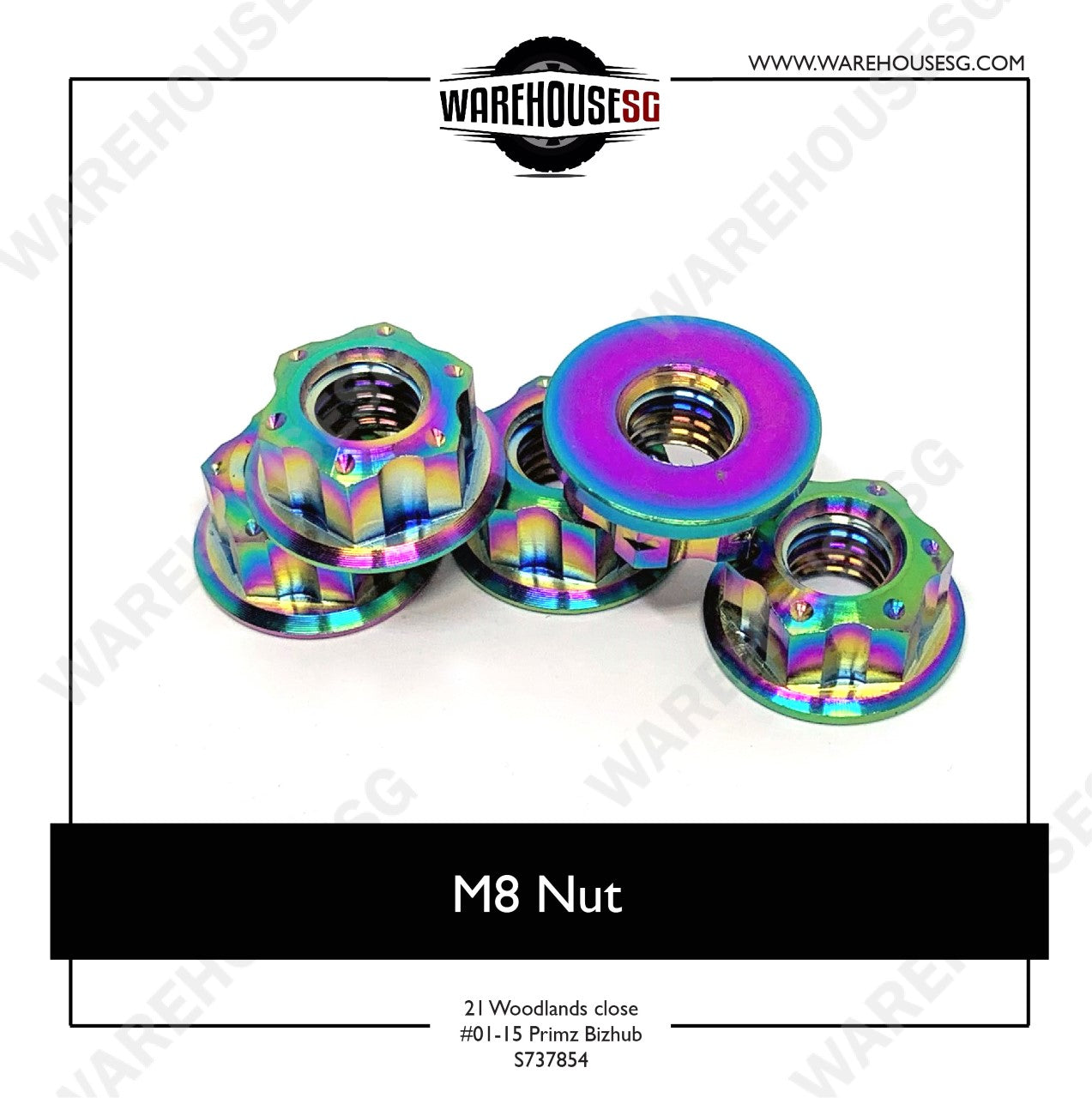 Titanium Nut - M8