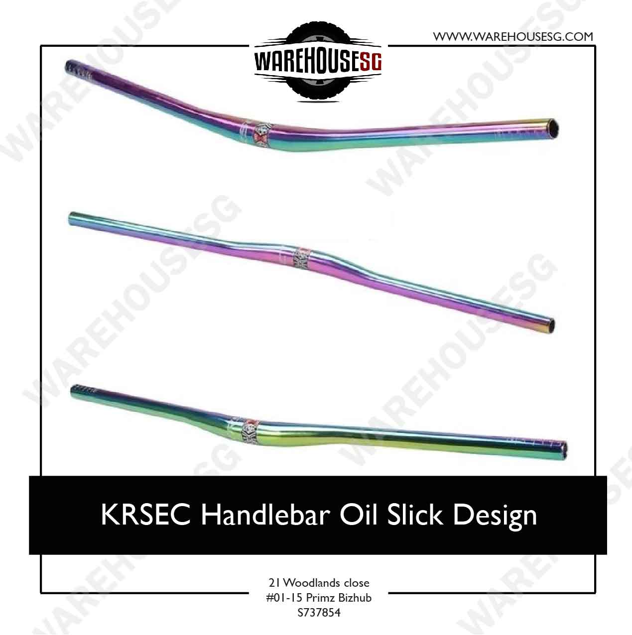 KRSEC Oil Slick 800mm 15mm MTB Handlebar 31.8mm