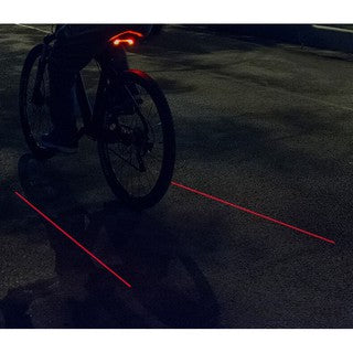 Rockbros Bicycle Rear Tailight with Wireless Remote Turn Signal and Laser Lane Indicator LKWD-R1 #0530B