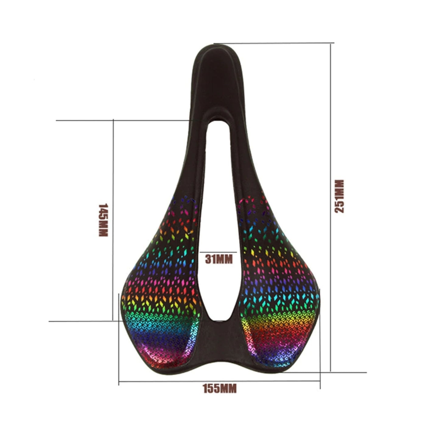 ODI Mountain Road Bike Seat Road Bike Saddle Ultra-Light Polycarbonate Fiber Hollow Breathable Racing Seat