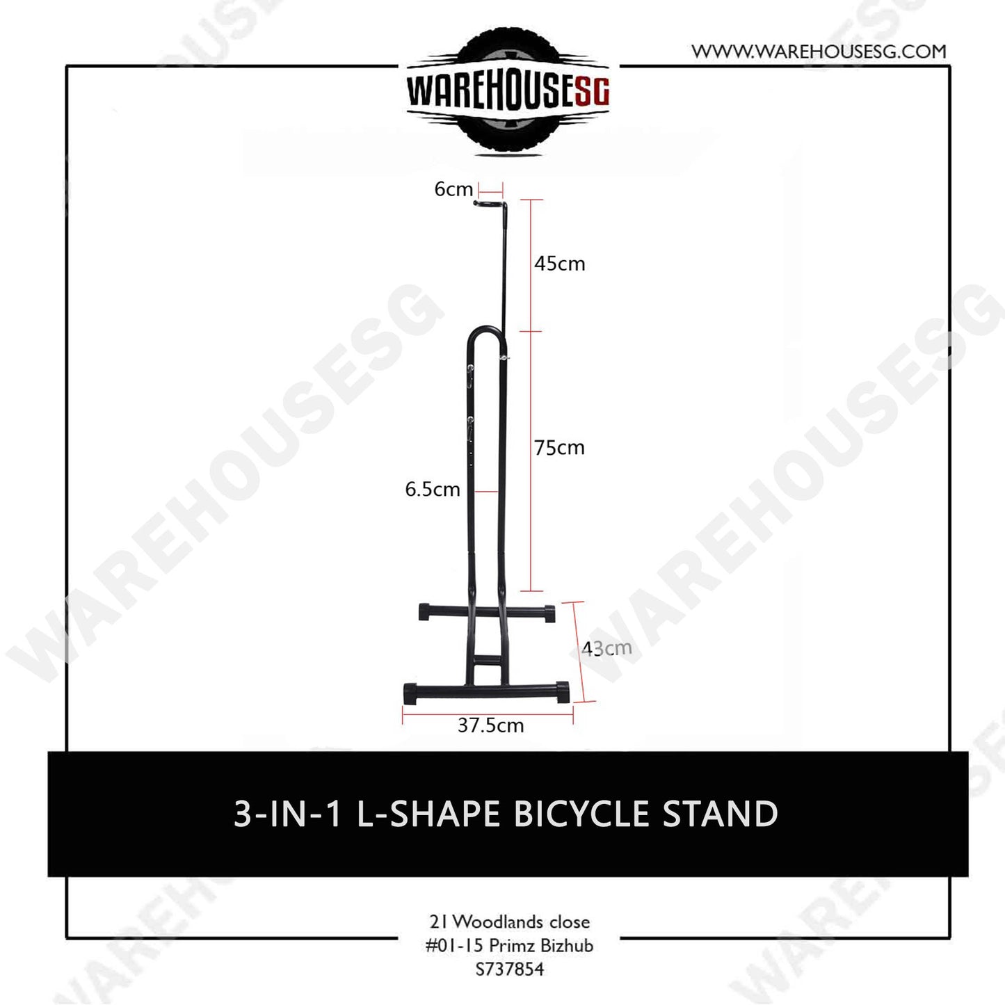 3-IN-1 / 2-IN-1 / L-Shape Bicycle Stand