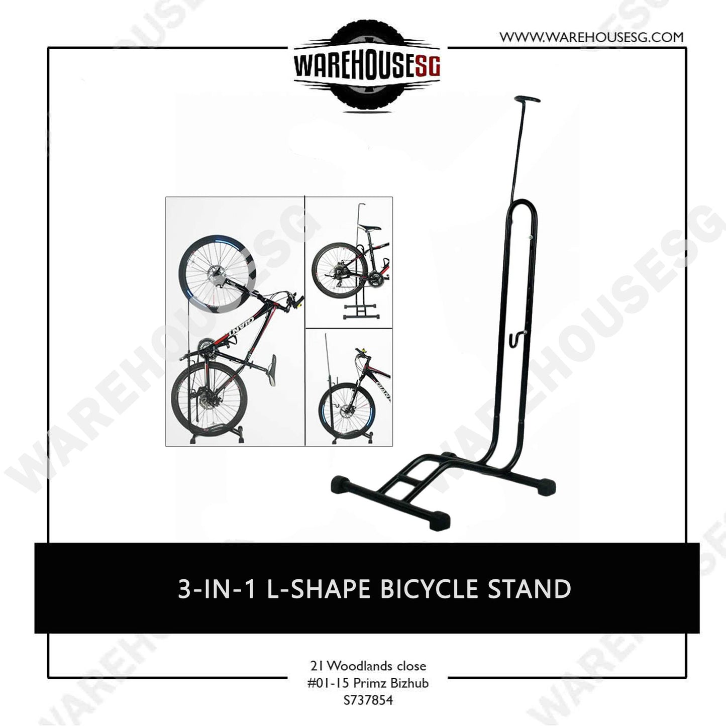 3-IN-1 / 2-IN-1 / L-Shape Bicycle Stand