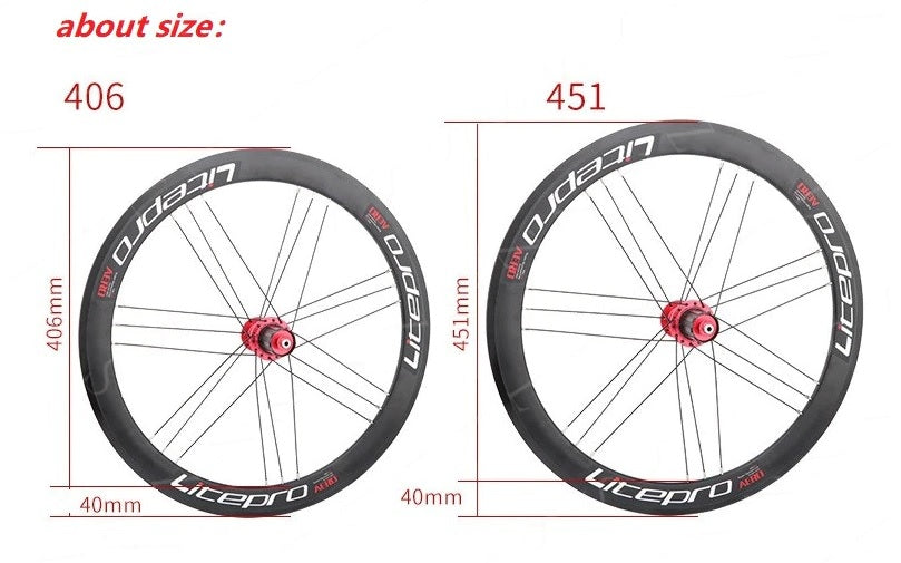 Litepro S42 AERO Wheelset 100/130/135