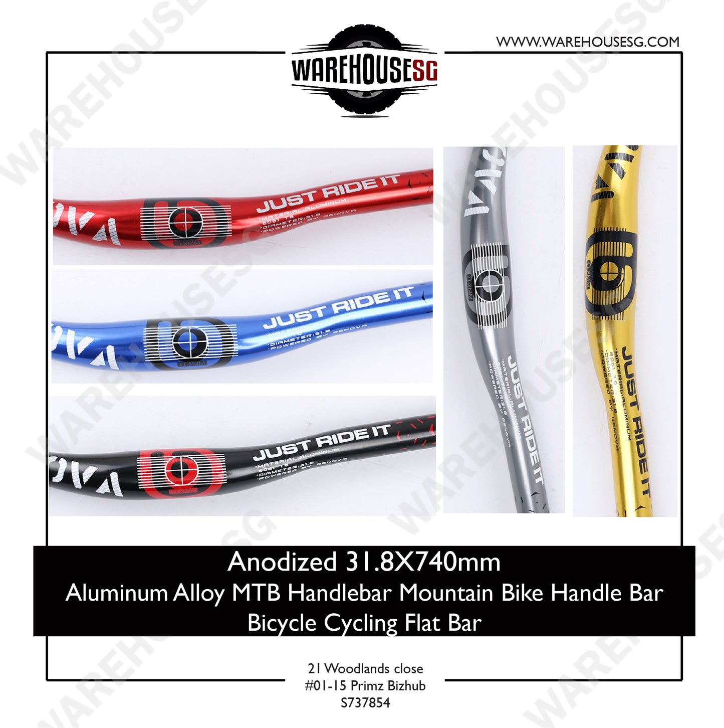 Genova Aluminum Alloy MTB Handlebar Flat Bar