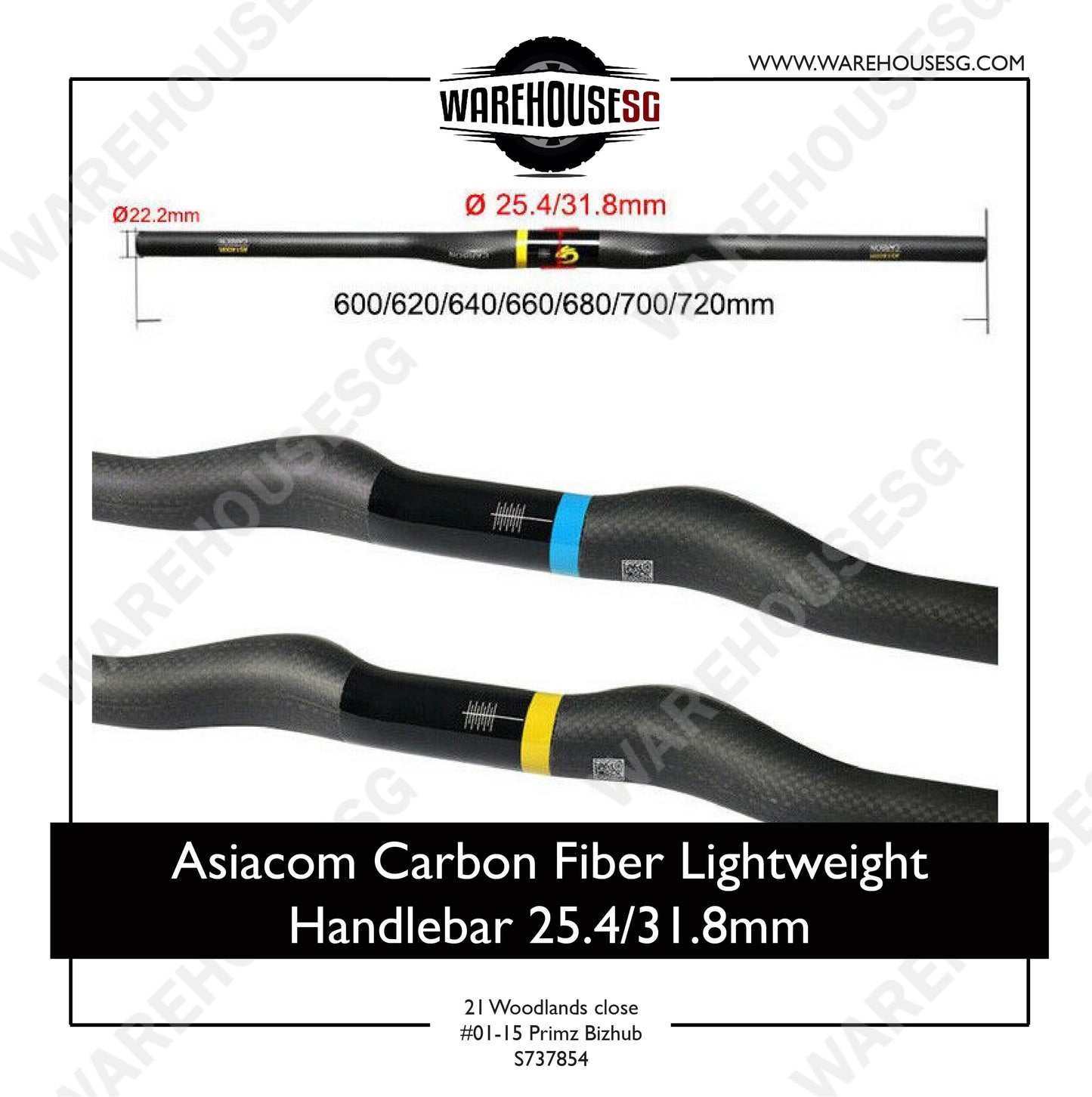 Asiacom Carbon Fiber Lightweight Handlebar