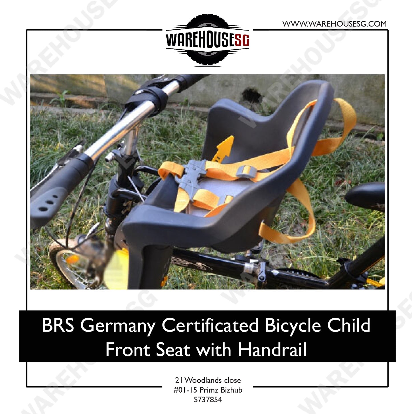 BRS Germany Certificated Bicycle Child Front Seat with Handrail