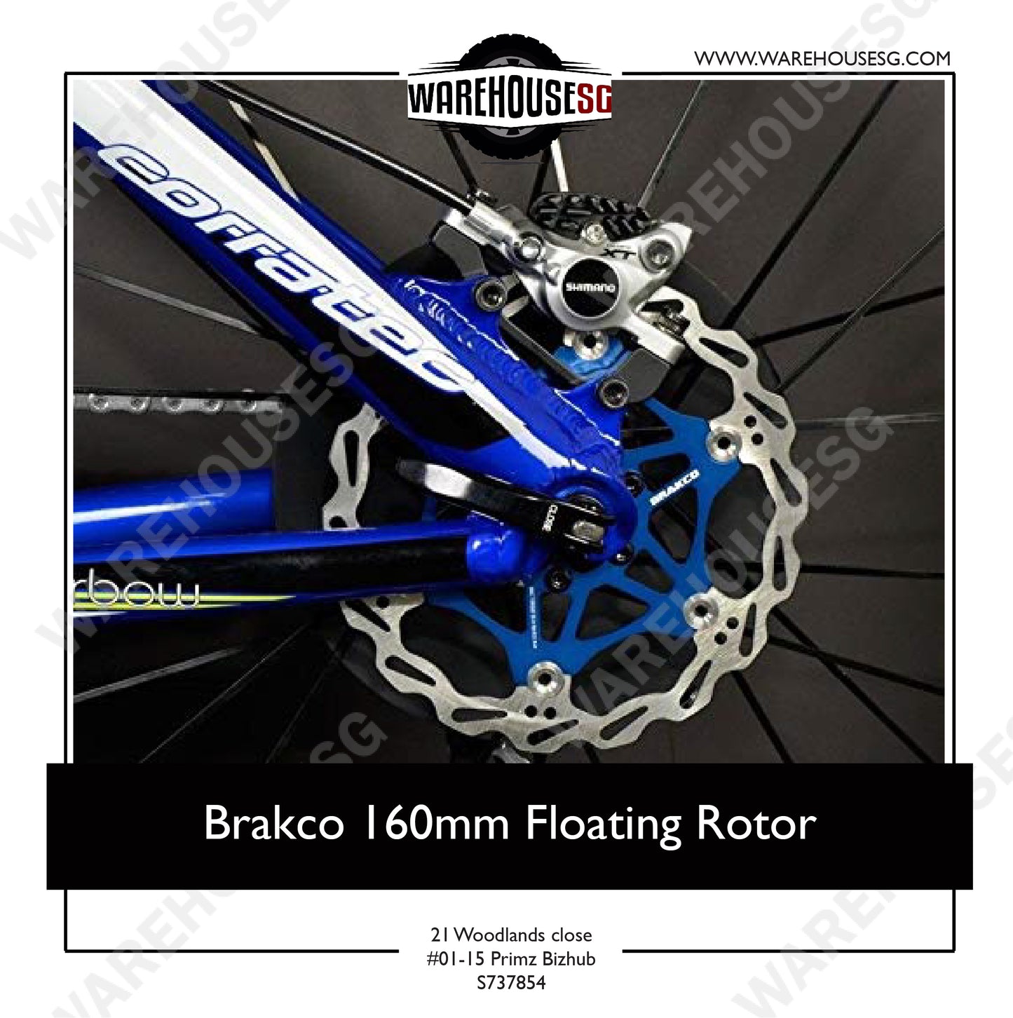 Brakco 160mm Floating Rotor