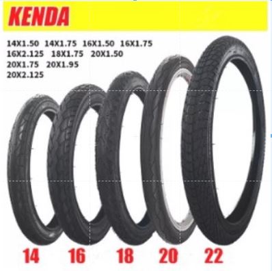 KENDA TYRES 18 X1.75 / 16 X 1 3/8