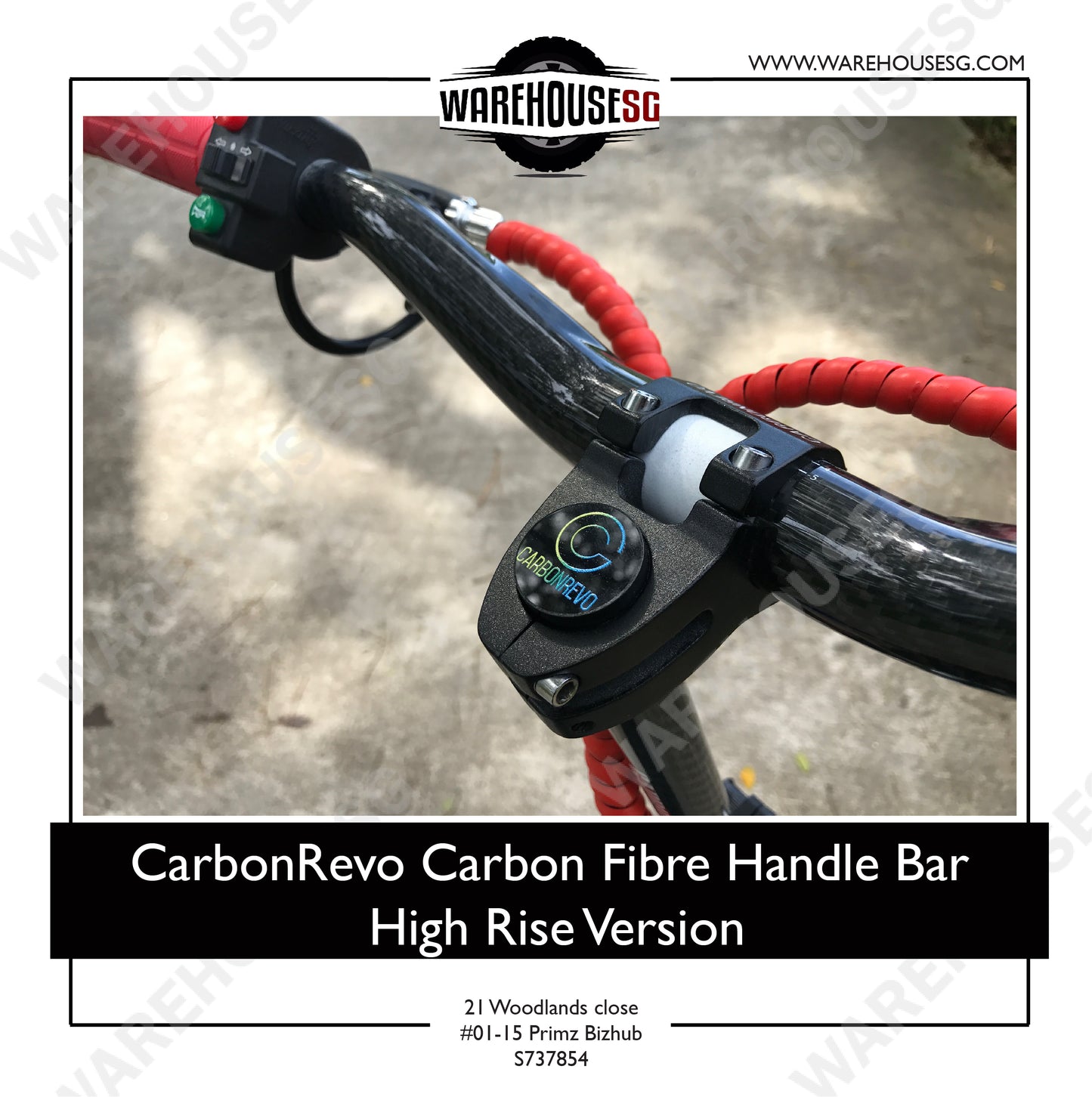 CarbonRevo Carbon Fibre Handle Bar – High Rise Version