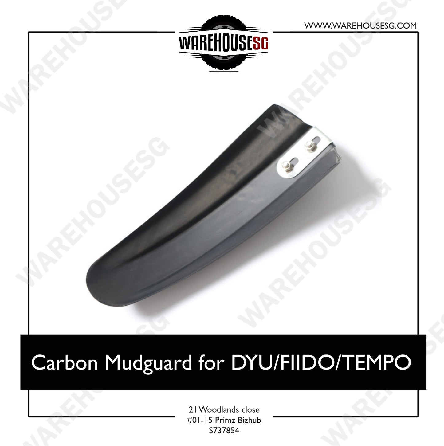 Carbon Mudguard for DYU/FIIDO/TEMPO