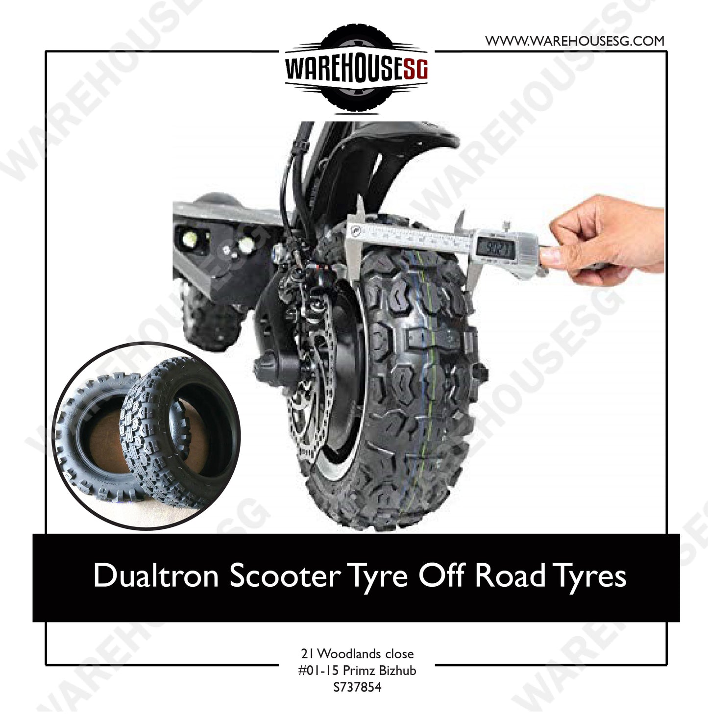 CST 11 Inch  90/65-6.5  Tubeless Tyre Road / Off Road Tyre for Minimotor Dualtron Ultra