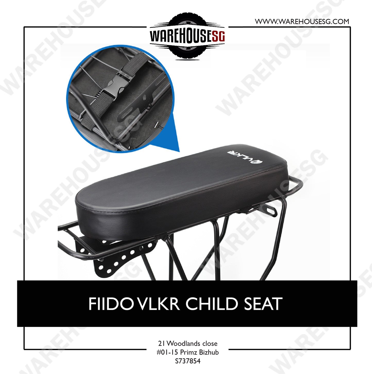 FIIDO VLKR CHILD SEAT/Children's PU Leather Bike Saddle