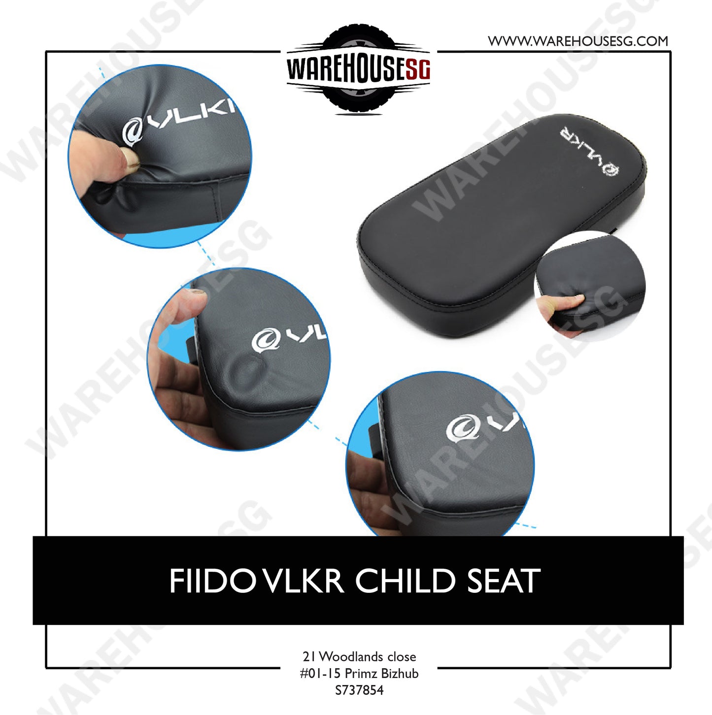 FIIDO VLKR CHILD SEAT/Children's PU Leather Bike Saddle