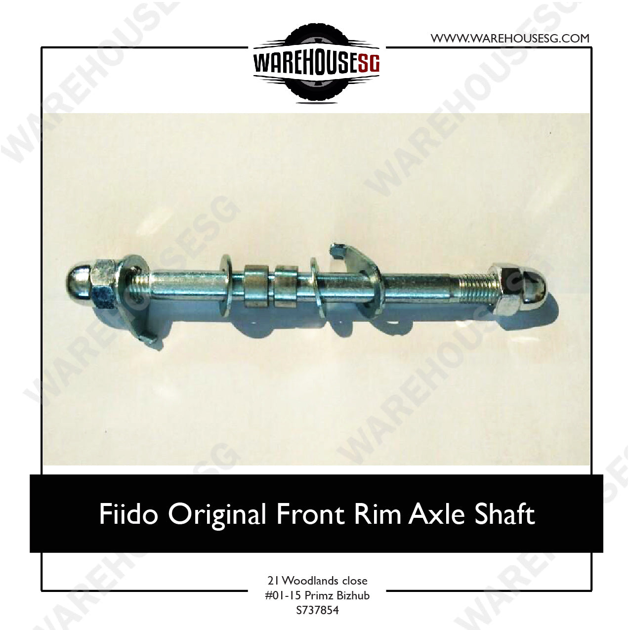 Fiido Original Front Rim Axle Shaft