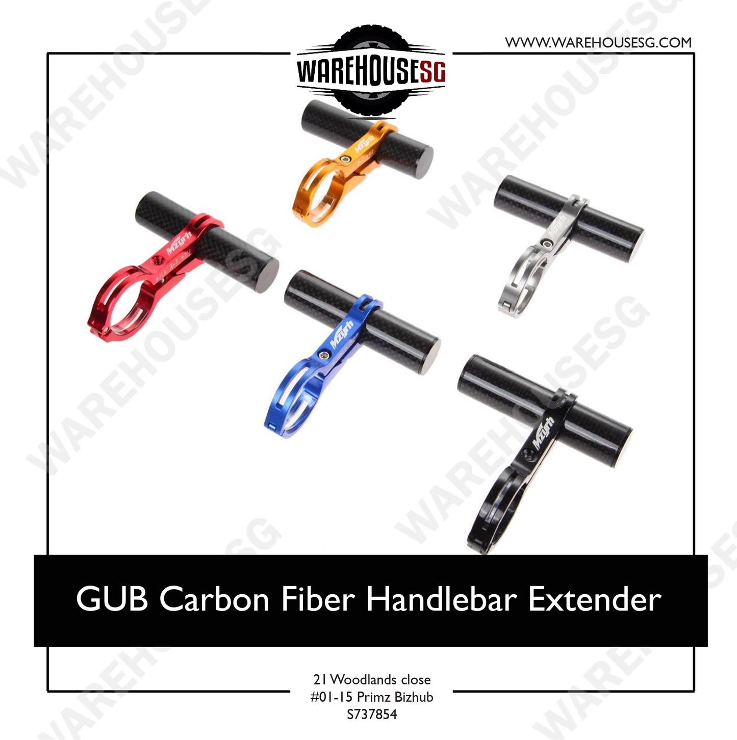 GUB Carbon Fiber Handlebar Extender/ Bicycle