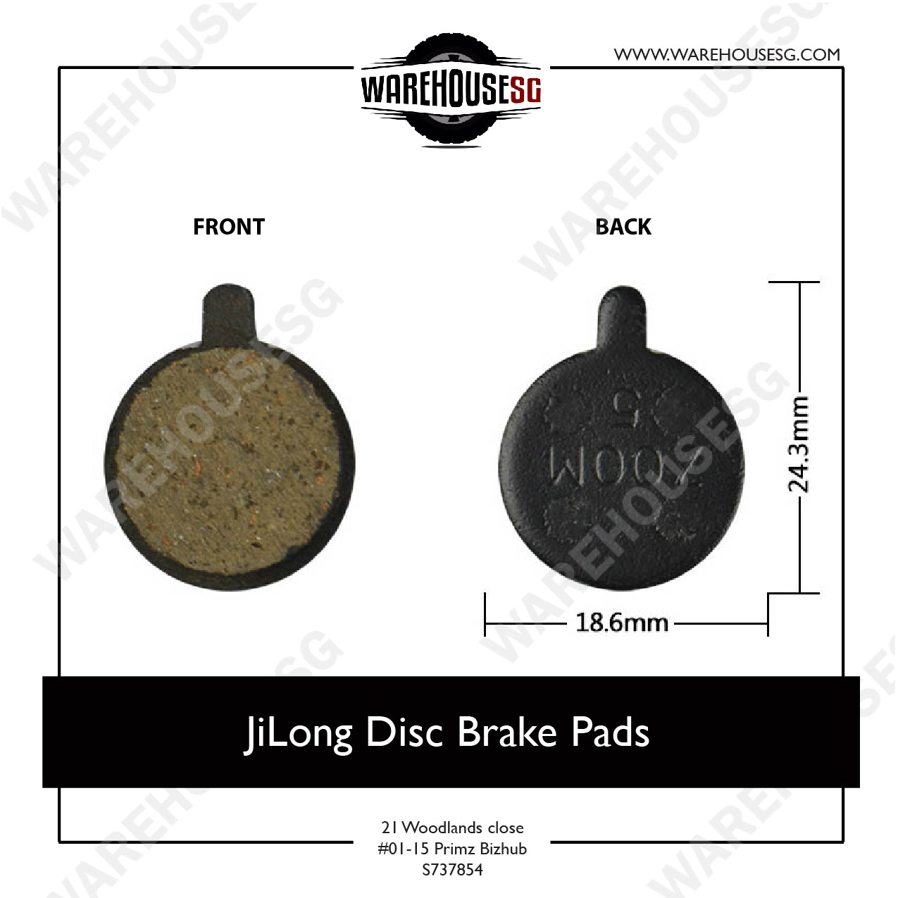 Jilong Zoom Disc Brake Pads