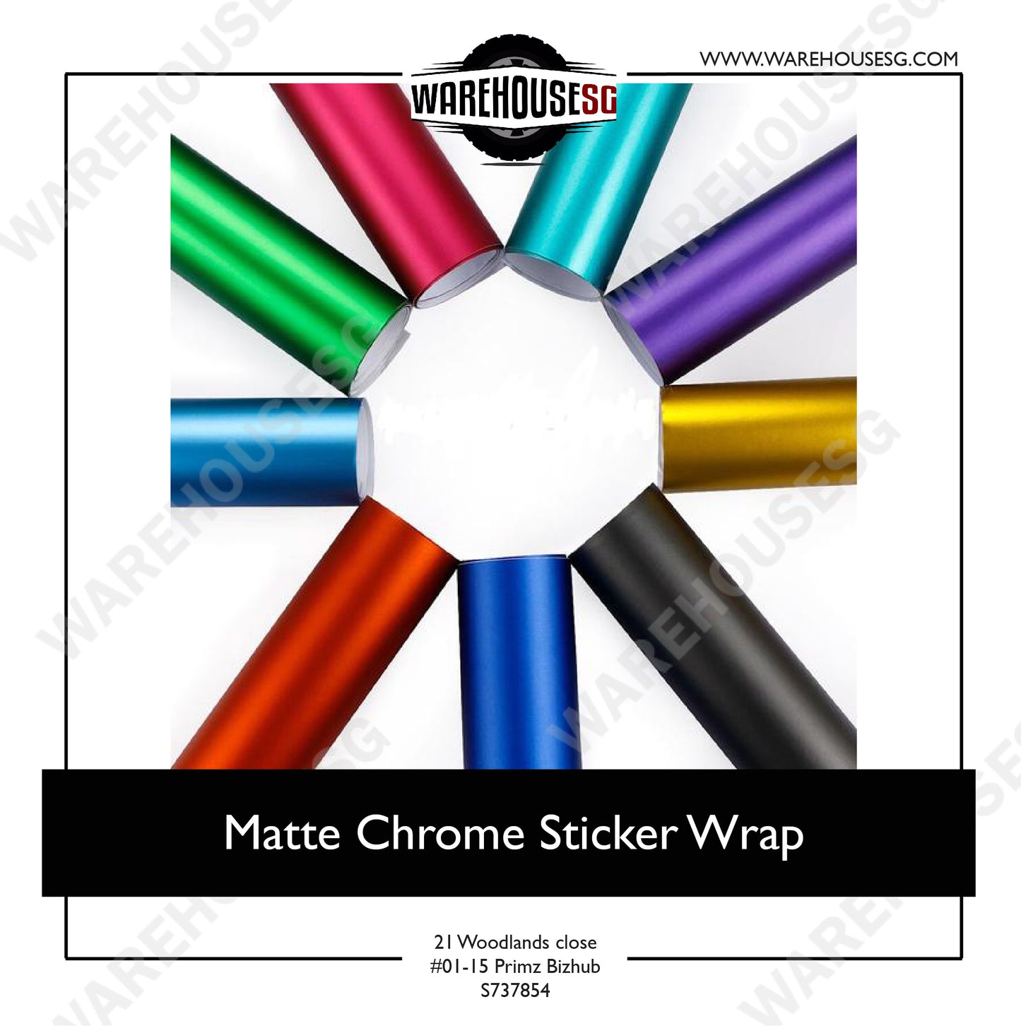 Matte Chrome Sticker Wrap