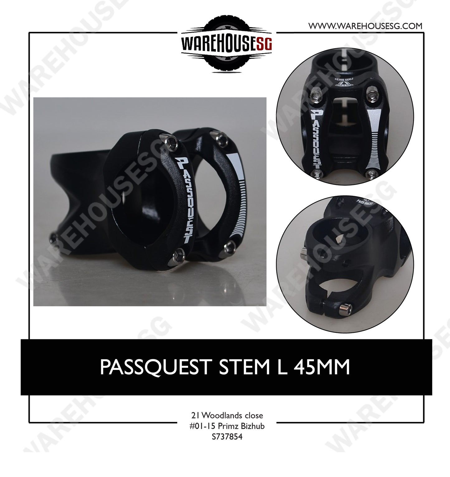 PASS QUEST STEM L 45MM