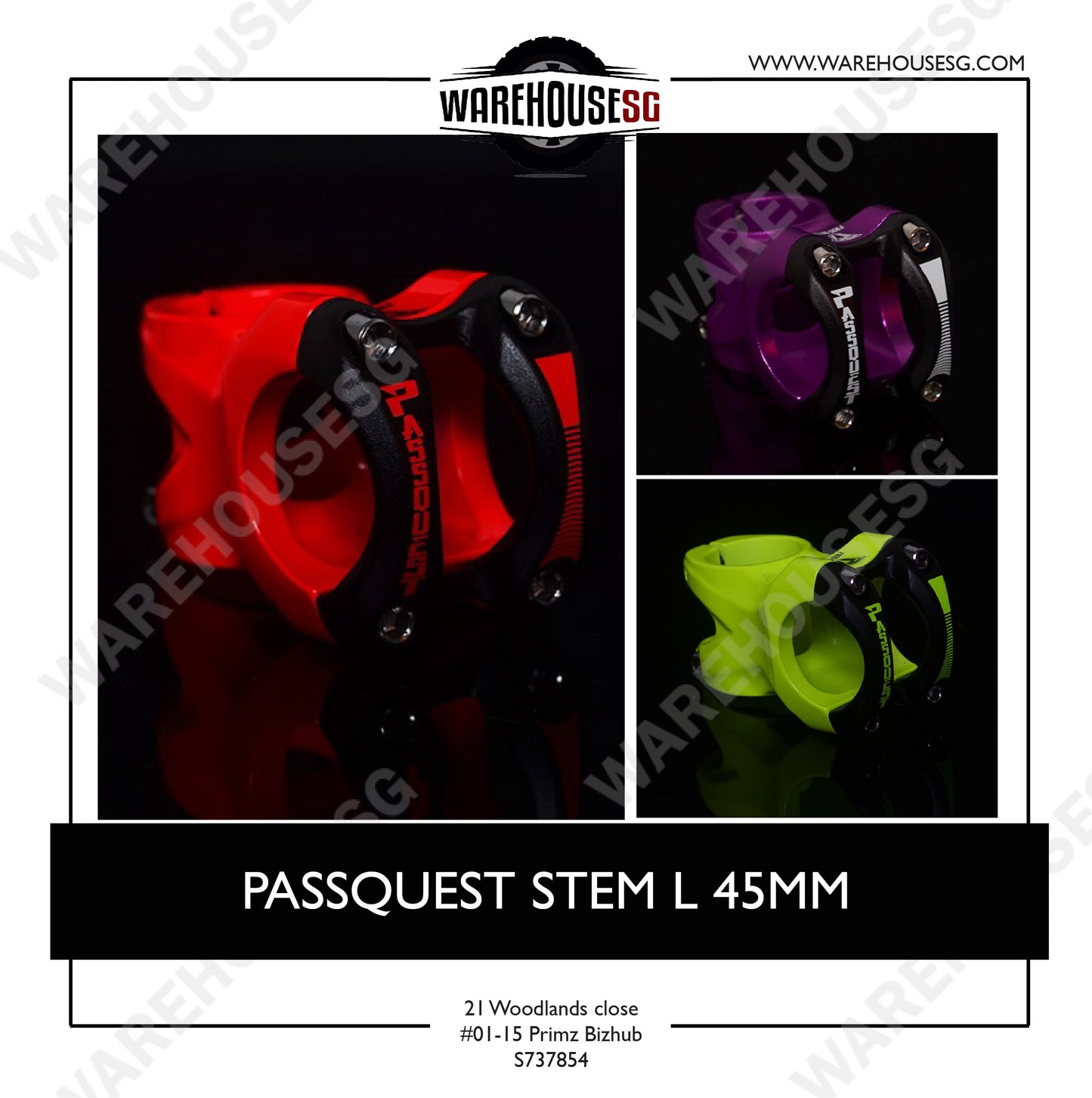 PASS QUEST STEM L 45MM