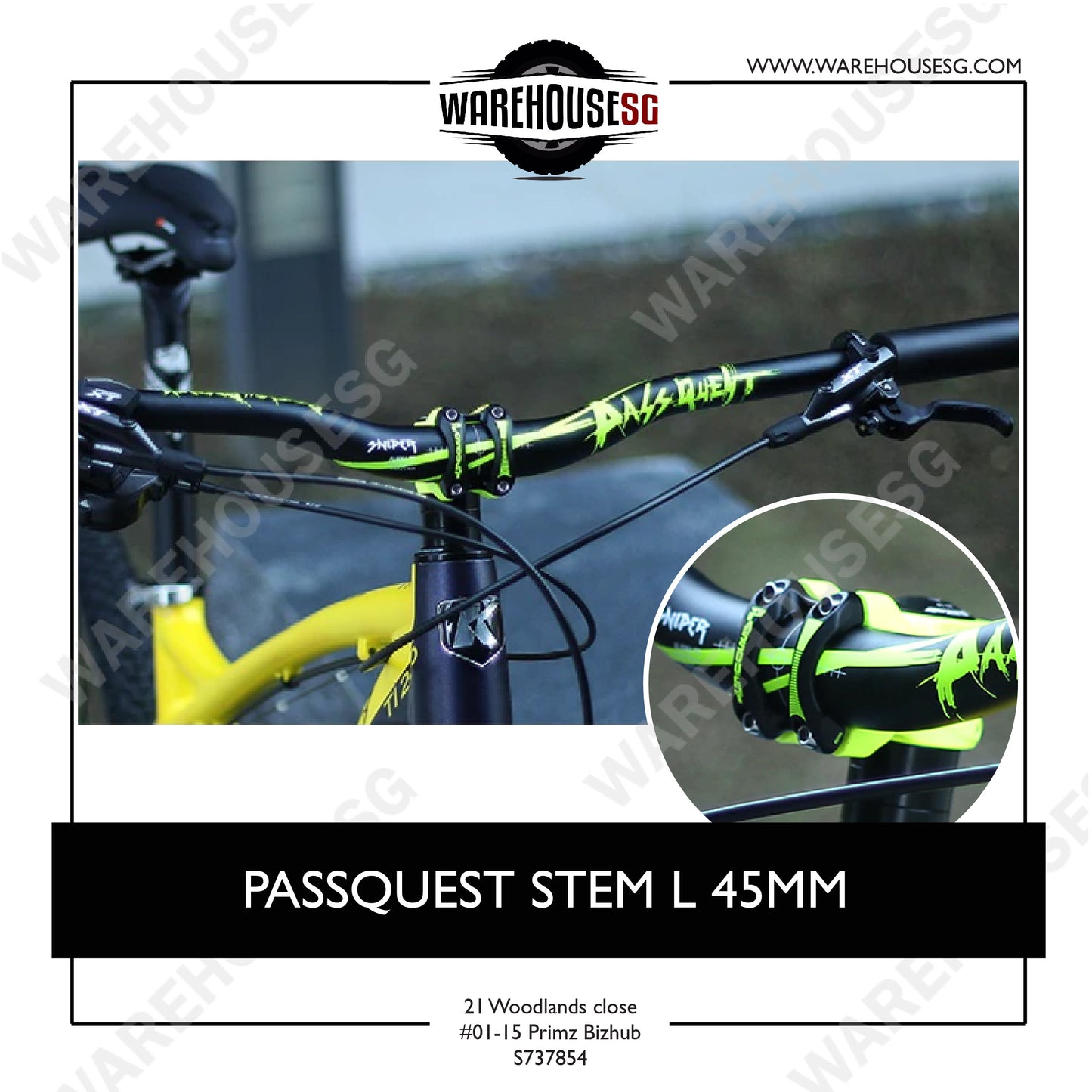 PASS QUEST STEM L 45MM