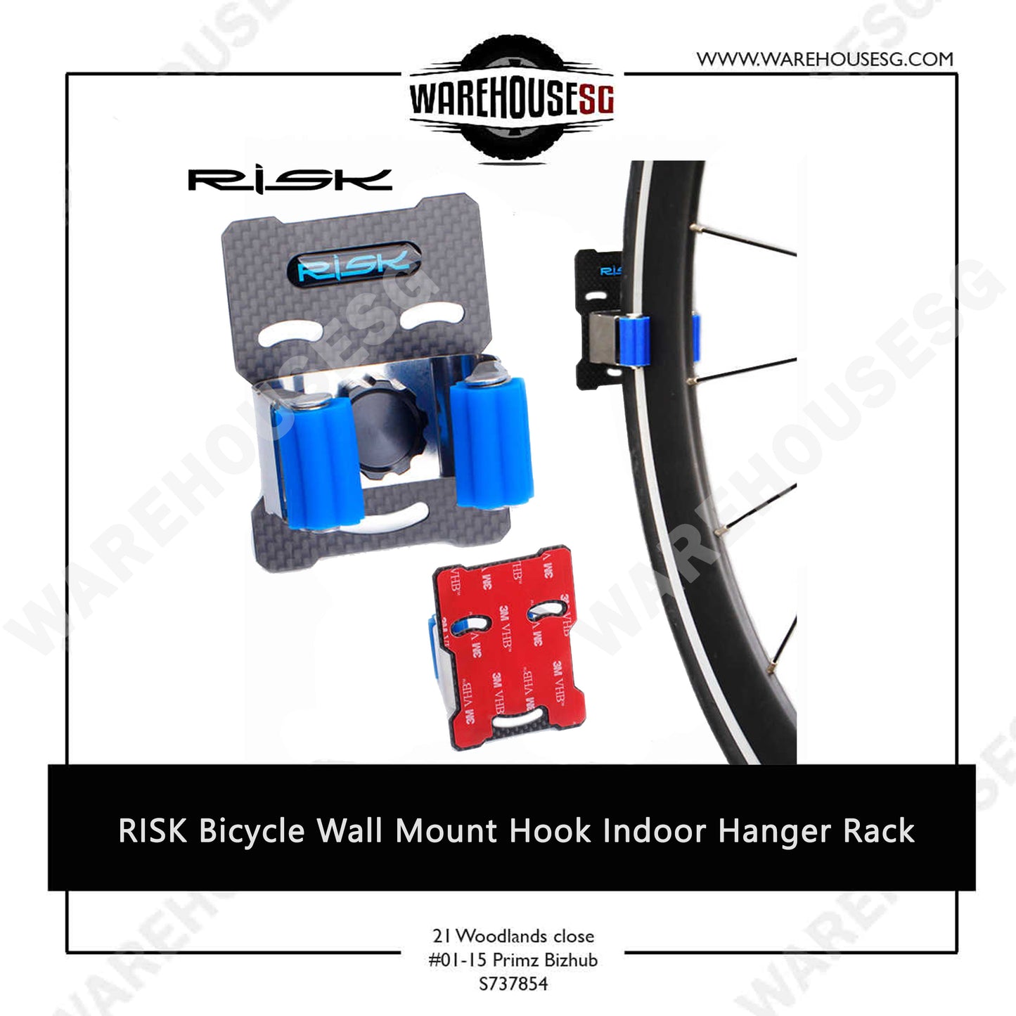 RISK Bicycle Wall Mount Hook Indoor Hanger Rack